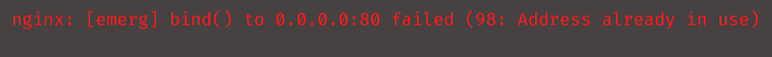 nginx bind to 0.0.0.0 failed