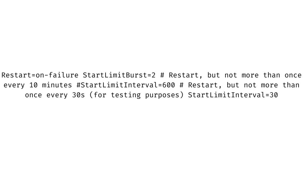 mysql.service start request repeated too quickly