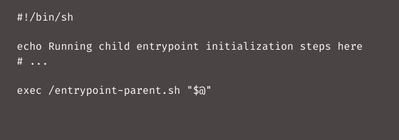 extend entrypoint docker