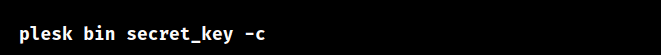 plesk create api key