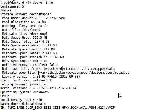 Docker default data directory