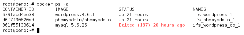 Docker container exited with error 137