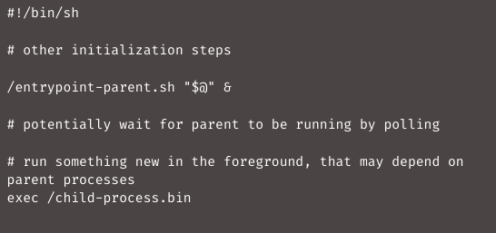 extend entrypoint docker