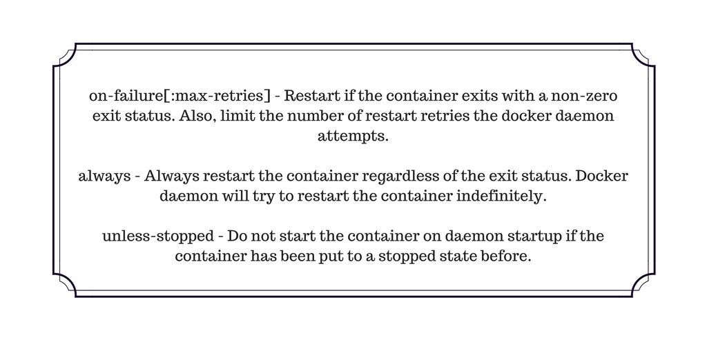auto-restart docker containers
